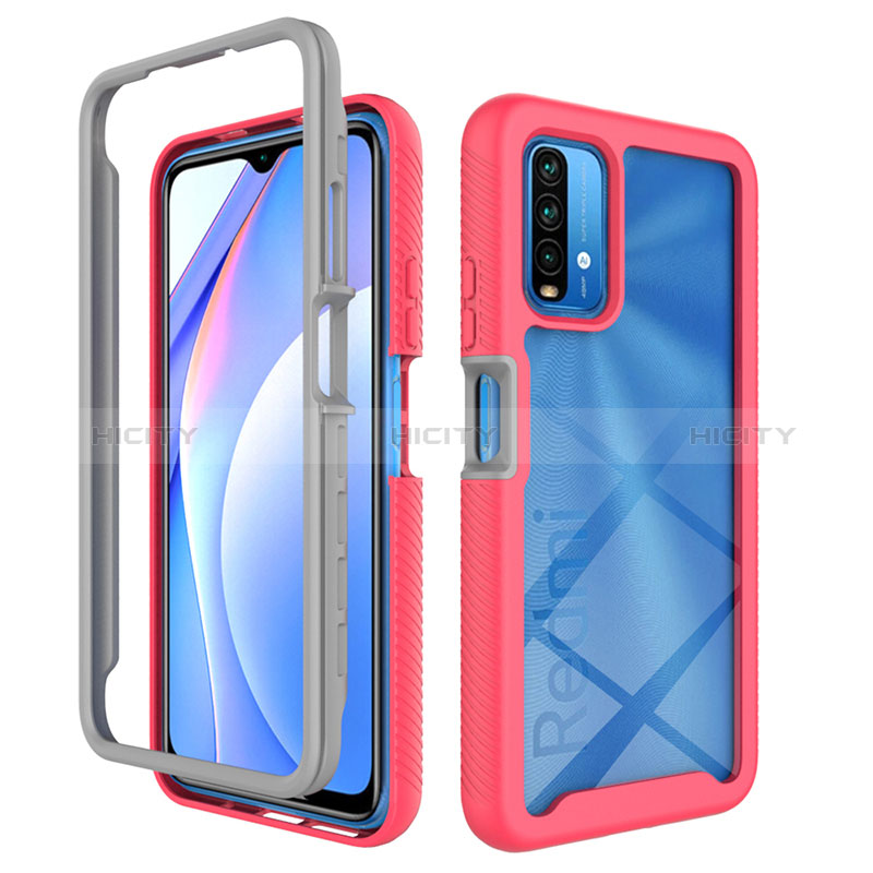 Custodia Silicone Trasparente Laterale 360 Gradi Cover ZJ4 per Xiaomi Redmi 9 Power