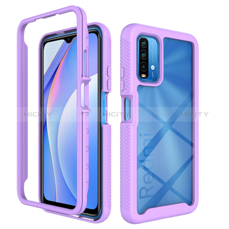 Custodia Silicone Trasparente Laterale 360 Gradi Cover ZJ4 per Xiaomi Redmi 9 Power