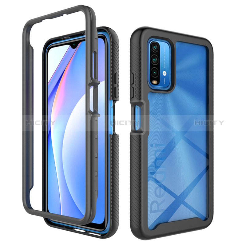 Custodia Silicone Trasparente Laterale 360 Gradi Cover ZJ4 per Xiaomi Redmi 9T 4G