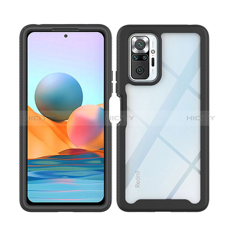 Custodia Silicone Trasparente Laterale 360 Gradi Cover ZJ4 per Xiaomi Redmi Note 10 Pro 4G