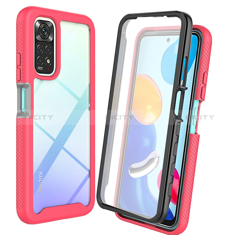 Custodia Silicone Trasparente Laterale 360 Gradi Cover ZJ4 per Xiaomi Redmi Note 11 4G (2022)