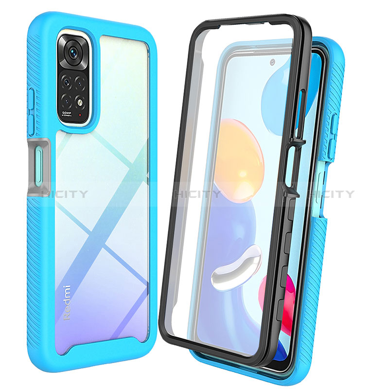 Custodia Silicone Trasparente Laterale 360 Gradi Cover ZJ4 per Xiaomi Redmi Note 11 4G (2022)