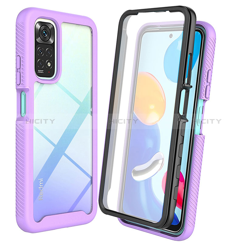 Custodia Silicone Trasparente Laterale 360 Gradi Cover ZJ4 per Xiaomi Redmi Note 11 4G (2022)