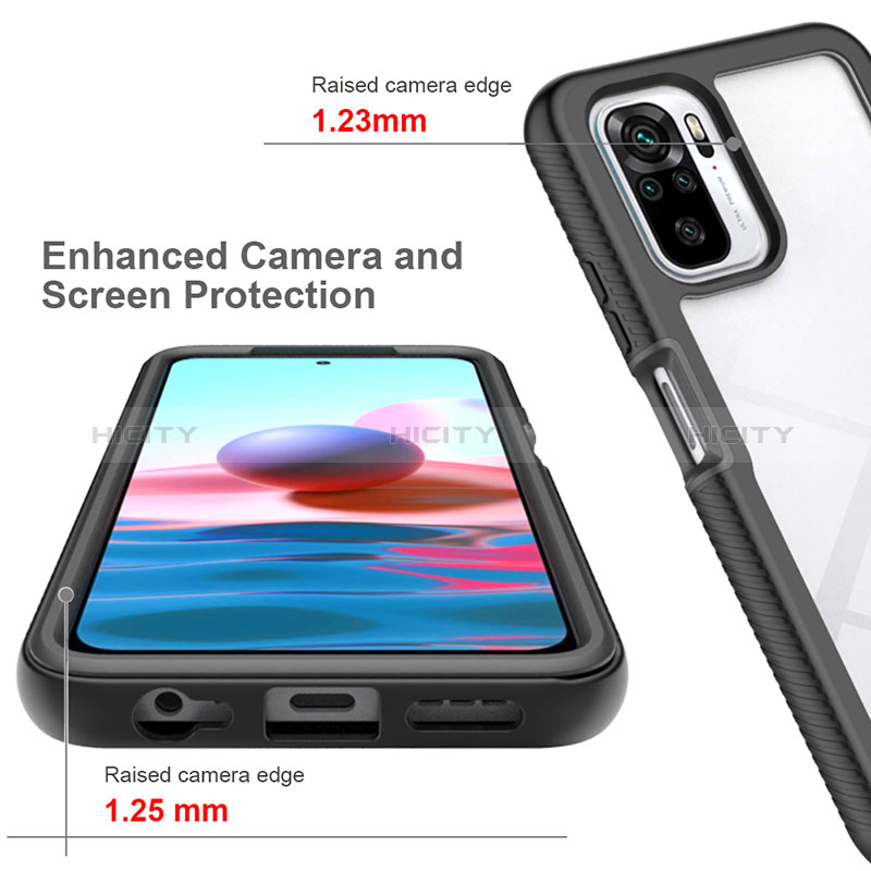 Custodia Silicone Trasparente Laterale 360 Gradi Cover ZJ4 per Xiaomi Redmi Note 11 SE India 4G