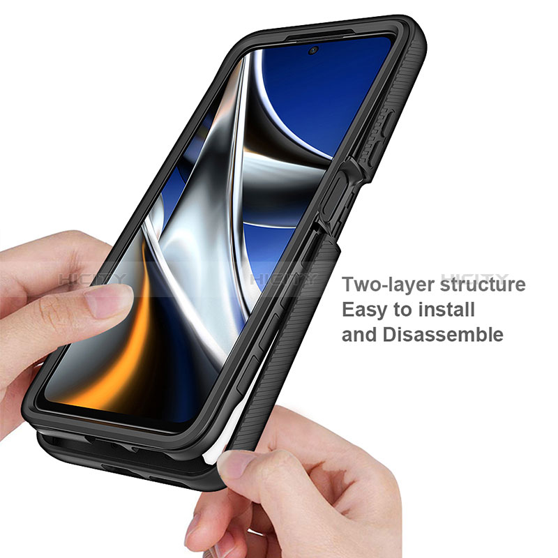 Custodia Silicone Trasparente Laterale 360 Gradi Cover ZJ4 per Xiaomi Redmi Note 11E Pro 5G