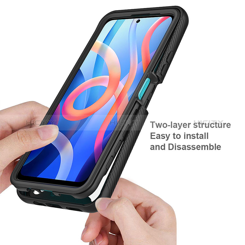 Custodia Silicone Trasparente Laterale 360 Gradi Cover ZJ4 per Xiaomi Redmi Note 11S 5G