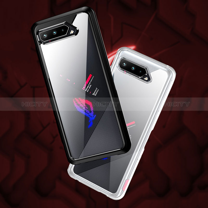Custodia Silicone Trasparente Laterale 360 Gradi Cover ZJ5 per Asus ROG Phone 5s