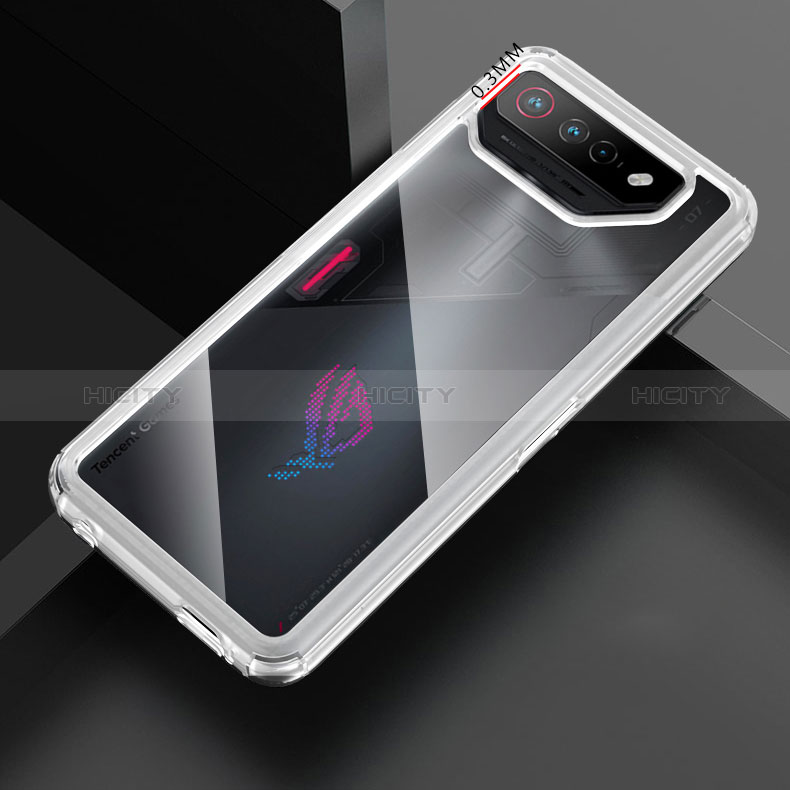 Custodia Silicone Trasparente Laterale 360 Gradi Cover ZJ5 per Asus ROG Phone 7 Pro