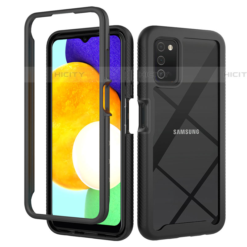 Custodia Silicone Trasparente Laterale 360 Gradi Cover ZJ5 per Samsung Galaxy A03s