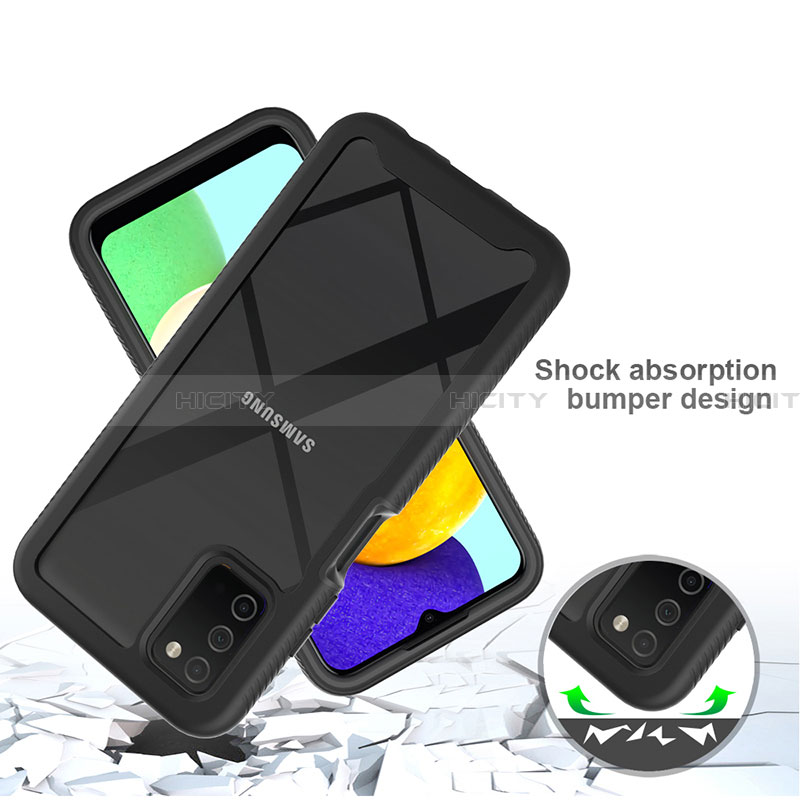 Custodia Silicone Trasparente Laterale 360 Gradi Cover ZJ5 per Samsung Galaxy F02S SM-E025F