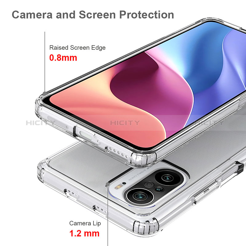 Custodia Silicone Trasparente Laterale 360 Gradi Cover ZJ5 per Xiaomi Poco F3 5G