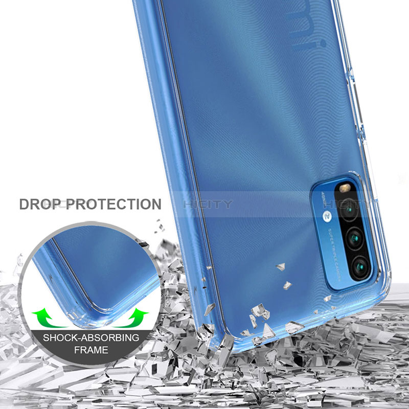 Custodia Silicone Trasparente Laterale 360 Gradi Cover ZJ5 per Xiaomi Redmi 9 Power