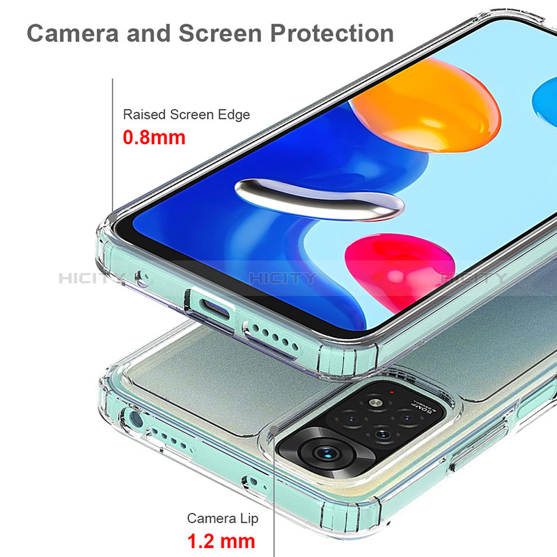 Custodia Silicone Trasparente Laterale 360 Gradi Cover ZJ5 per Xiaomi Redmi Note 11 4G (2022)