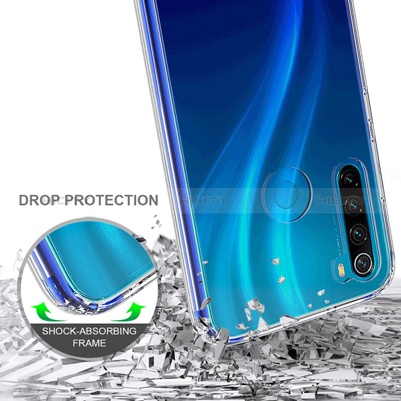 Custodia Silicone Trasparente Laterale 360 Gradi Cover ZJ5 per Xiaomi Redmi Note 8 (2021)