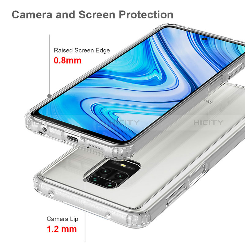 Custodia Silicone Trasparente Laterale 360 Gradi Cover ZJ5 per Xiaomi Redmi Note 9S
