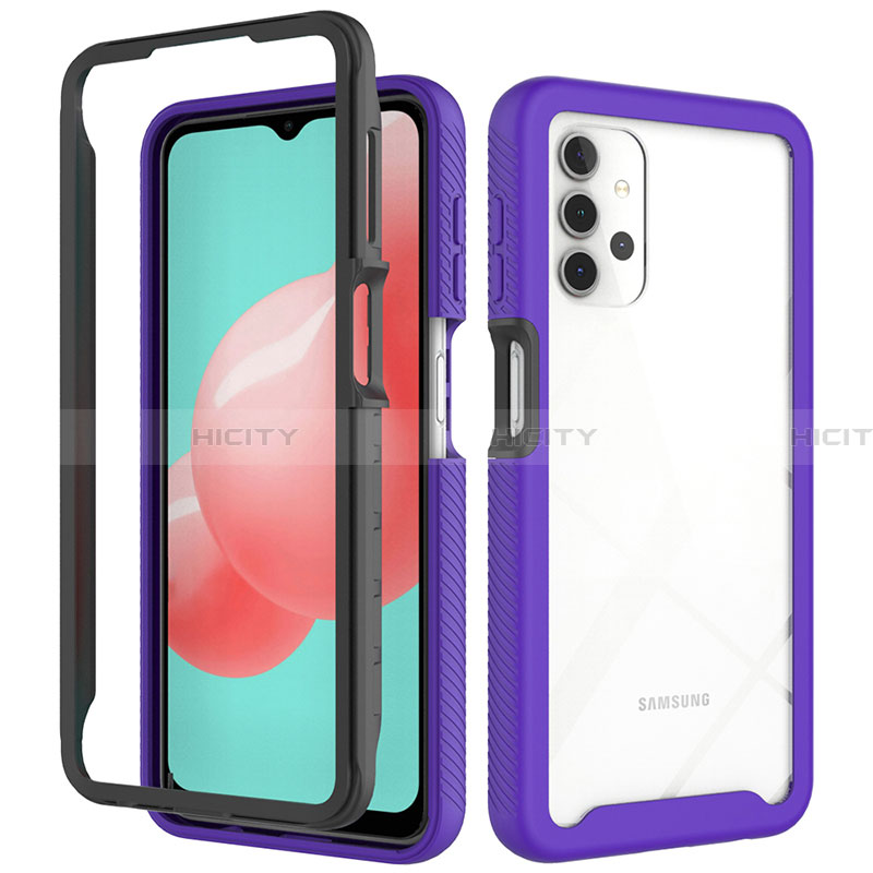 Custodia Silicone Trasparente Laterale 360 Gradi Cover ZJ6 per Samsung Galaxy A32 4G