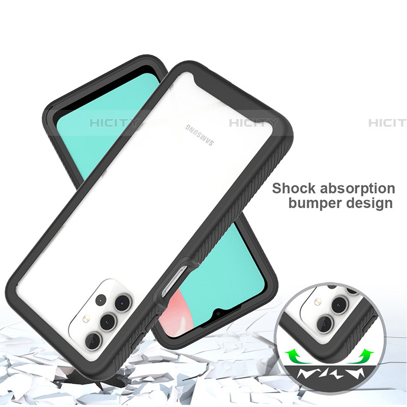 Custodia Silicone Trasparente Laterale 360 Gradi Cover ZJ6 per Samsung Galaxy A32 5G