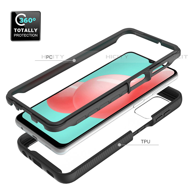 Custodia Silicone Trasparente Laterale 360 Gradi Cover ZJ6 per Samsung Galaxy A32 5G