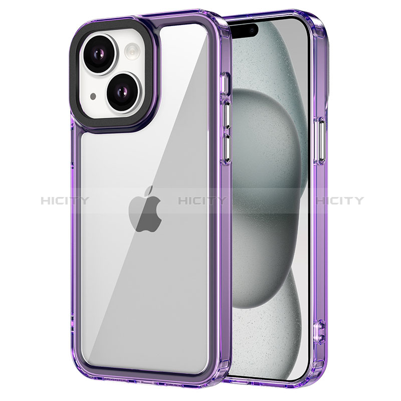 Custodia Silicone Trasparente Laterale Cover AC1 per Apple iPhone 14