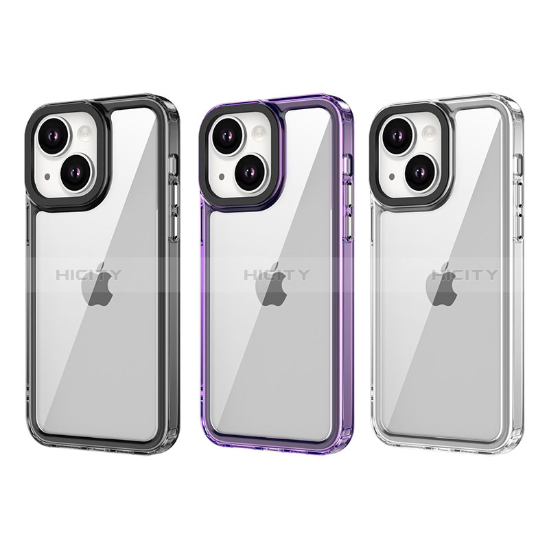 Custodia Silicone Trasparente Laterale Cover AC1 per Apple iPhone 14 Plus