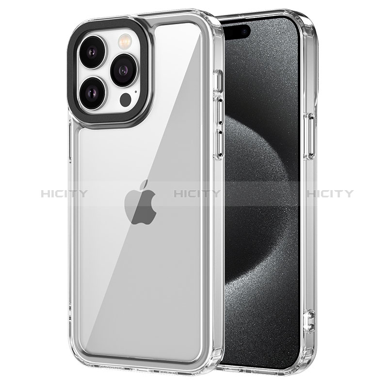 Custodia Silicone Trasparente Laterale Cover AC1 per Apple iPhone 16 Pro