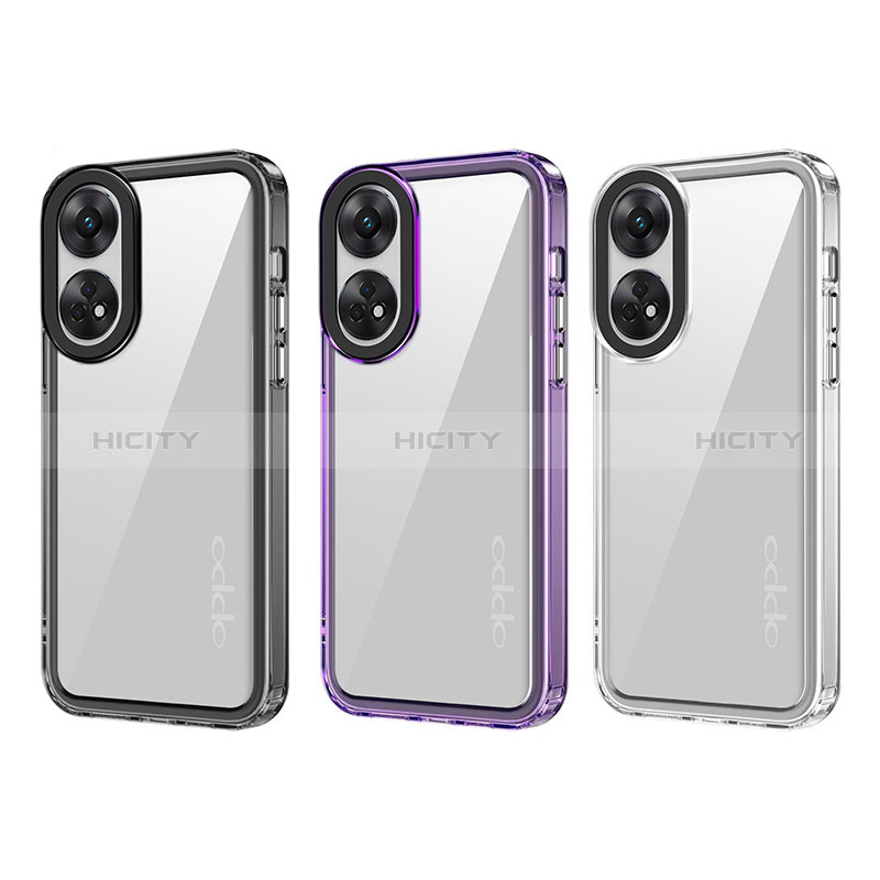 Custodia Silicone Trasparente Laterale Cover AC1 per Oppo Reno8 T 4G