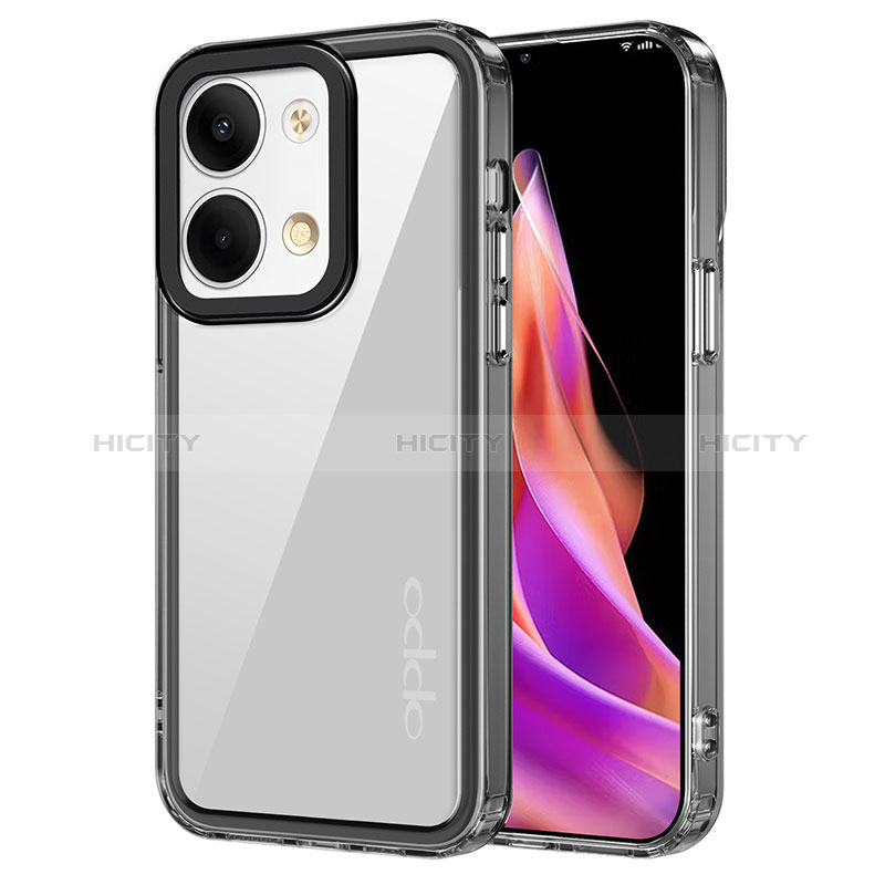 Custodia Silicone Trasparente Laterale Cover AC1 per Oppo Reno9 5G