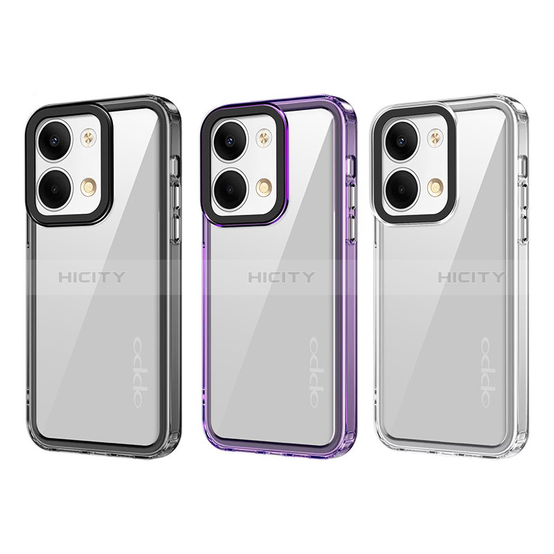 Custodia Silicone Trasparente Laterale Cover AC1 per Oppo Reno9 Pro 5G