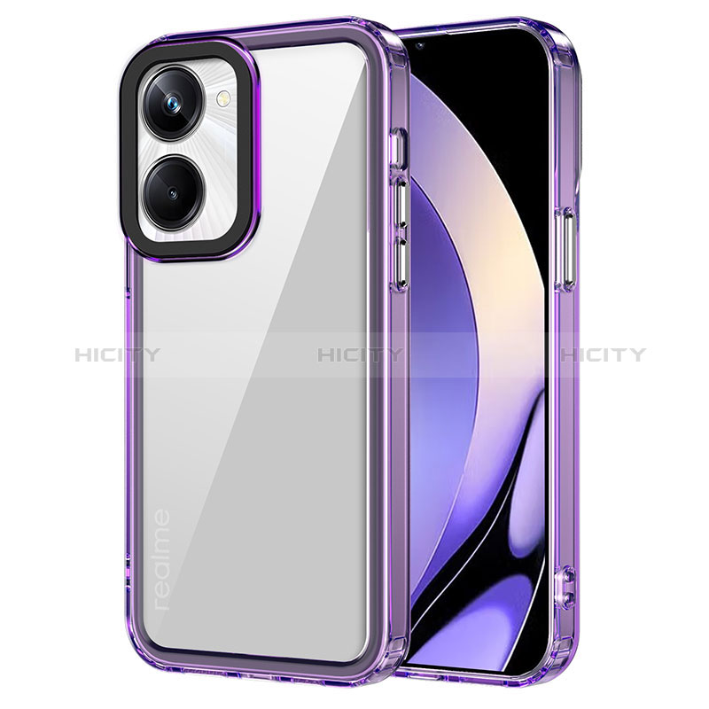 Custodia Silicone Trasparente Laterale Cover AC1 per Realme 10 Pro 5G