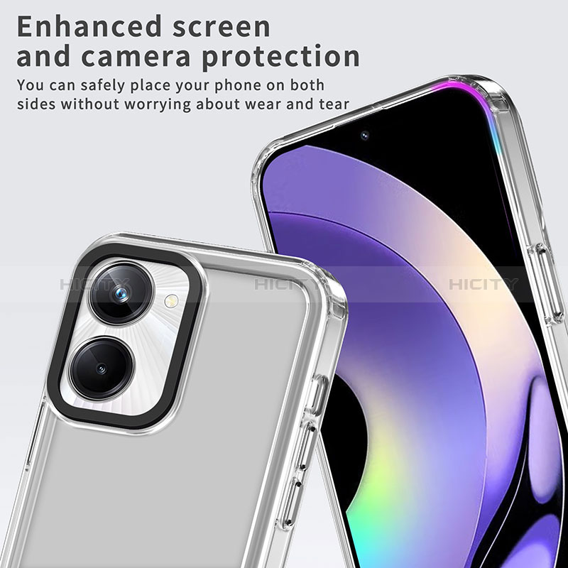 Custodia Silicone Trasparente Laterale Cover AC1 per Realme 10 Pro 5G