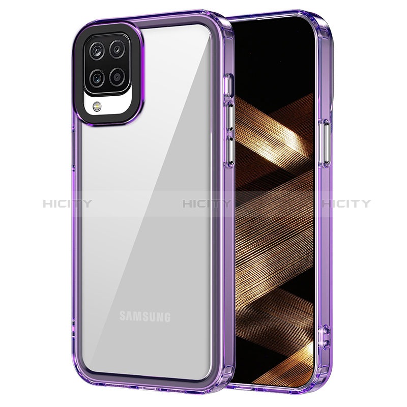 Custodia Silicone Trasparente Laterale Cover AC1 per Samsung Galaxy A12 Nacho