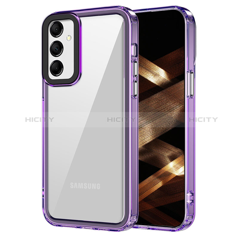 Custodia Silicone Trasparente Laterale Cover AC1 per Samsung Galaxy A24 4G Lavanda