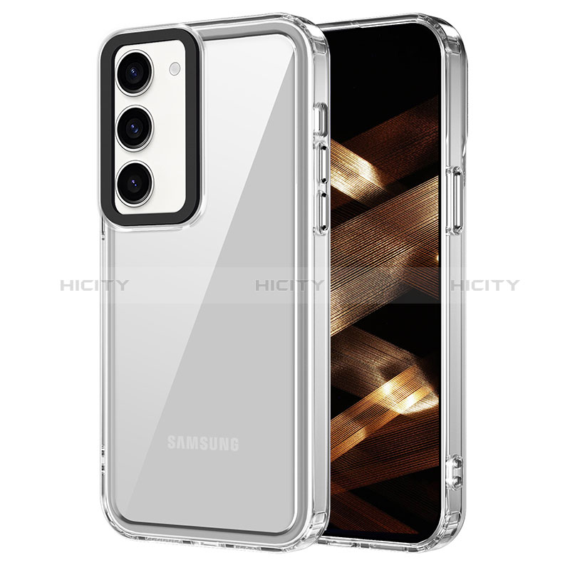 Custodia Silicone Trasparente Laterale Cover AC1 per Samsung Galaxy S22 5G Chiaro