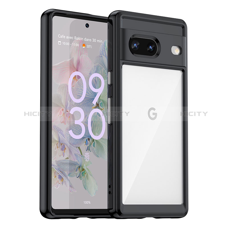 Custodia Silicone Trasparente Laterale Cover J01S per Google Pixel 7 5G