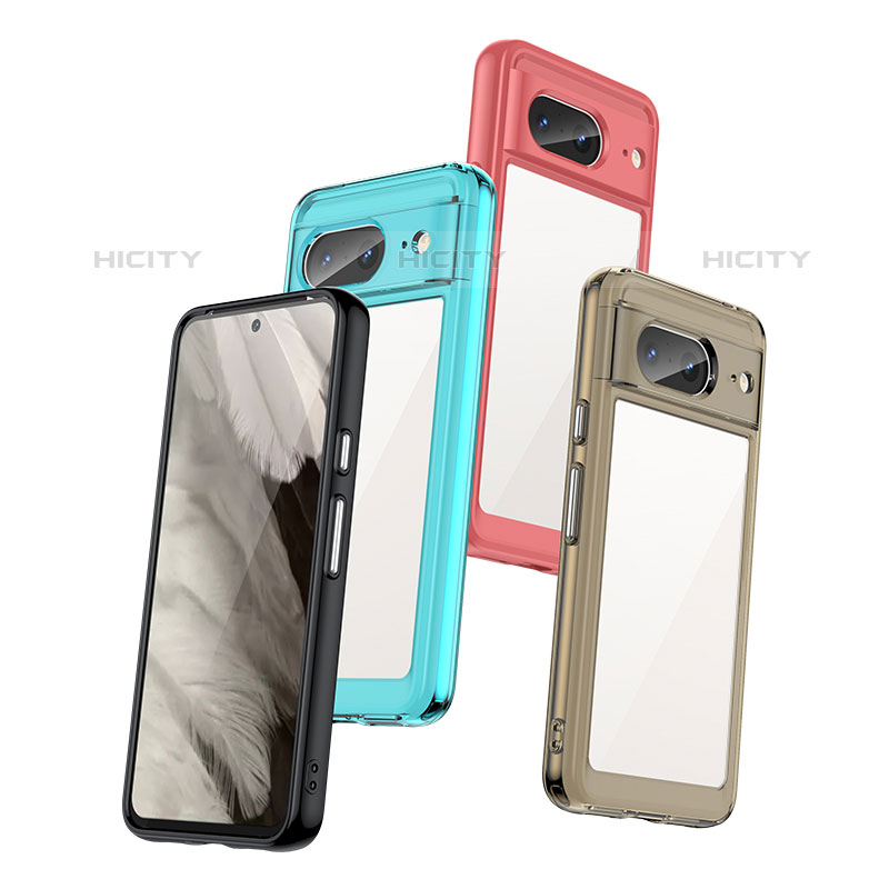 Custodia Silicone Trasparente Laterale Cover J01S per Google Pixel 8 5G