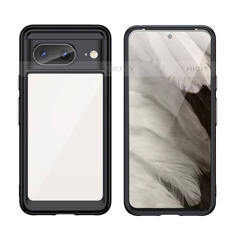 Custodia Silicone Trasparente Laterale Cover J01S per Google Pixel 8 5G