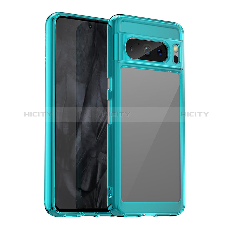 Custodia Silicone Trasparente Laterale Cover J01S per Google Pixel 8 Pro 5G