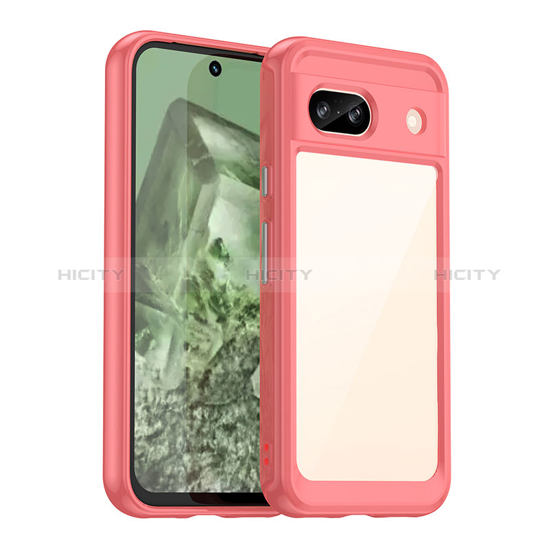 Custodia Silicone Trasparente Laterale Cover J01S per Google Pixel 8a 5G