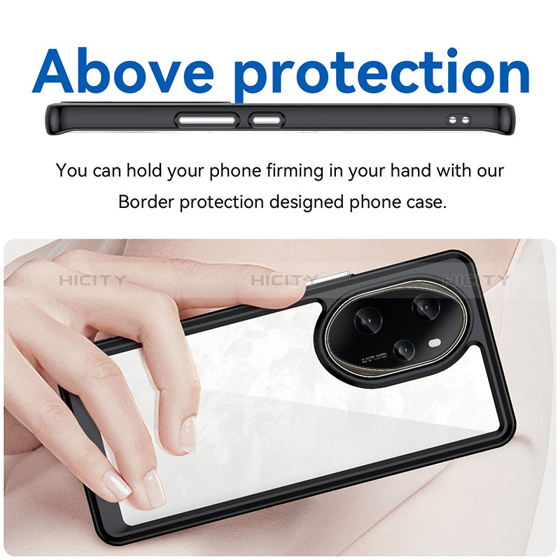 Custodia Silicone Trasparente Laterale Cover J01S per Huawei Honor 100 Pro 5G