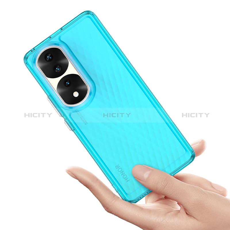 Custodia Silicone Trasparente Laterale Cover J01S per Huawei Honor 70 Pro 5G