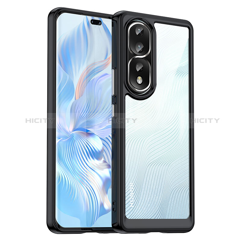 Custodia Silicone Trasparente Laterale Cover J01S per Huawei Honor 80 Pro 5G