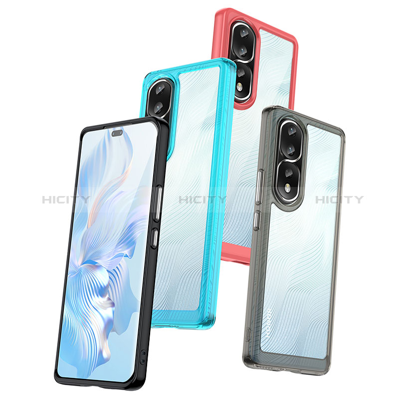 Custodia Silicone Trasparente Laterale Cover J01S per Huawei Honor 80 Pro 5G