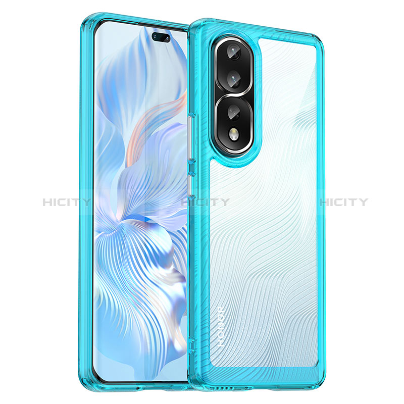 Custodia Silicone Trasparente Laterale Cover J01S per Huawei Honor 80 Pro Flat 5G