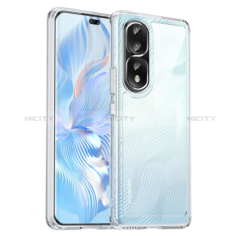 Custodia Silicone Trasparente Laterale Cover J01S per Huawei Honor 80 Pro Flat 5G