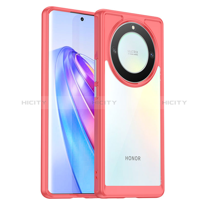 Custodia Silicone Trasparente Laterale Cover J01S per Huawei Honor Magic5 Lite 5G