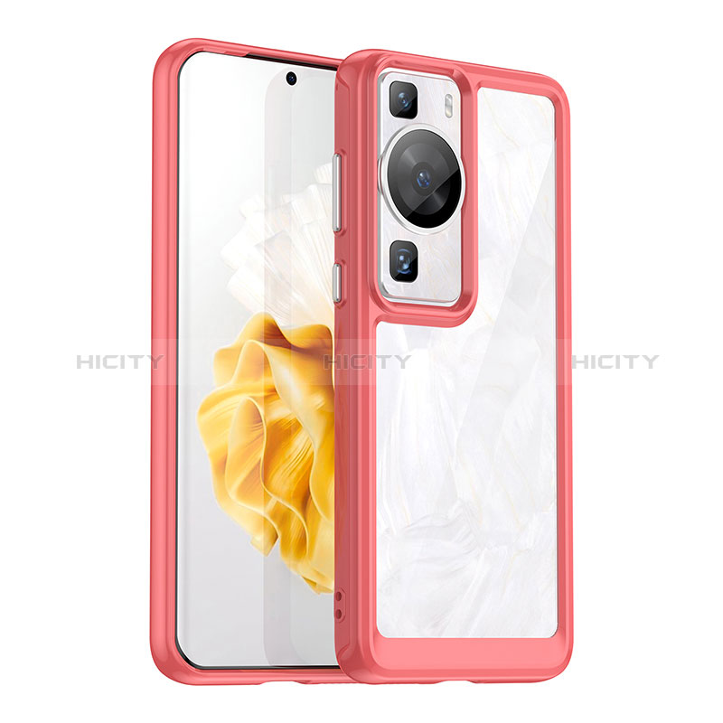 Custodia Silicone Trasparente Laterale Cover J01S per Huawei P60