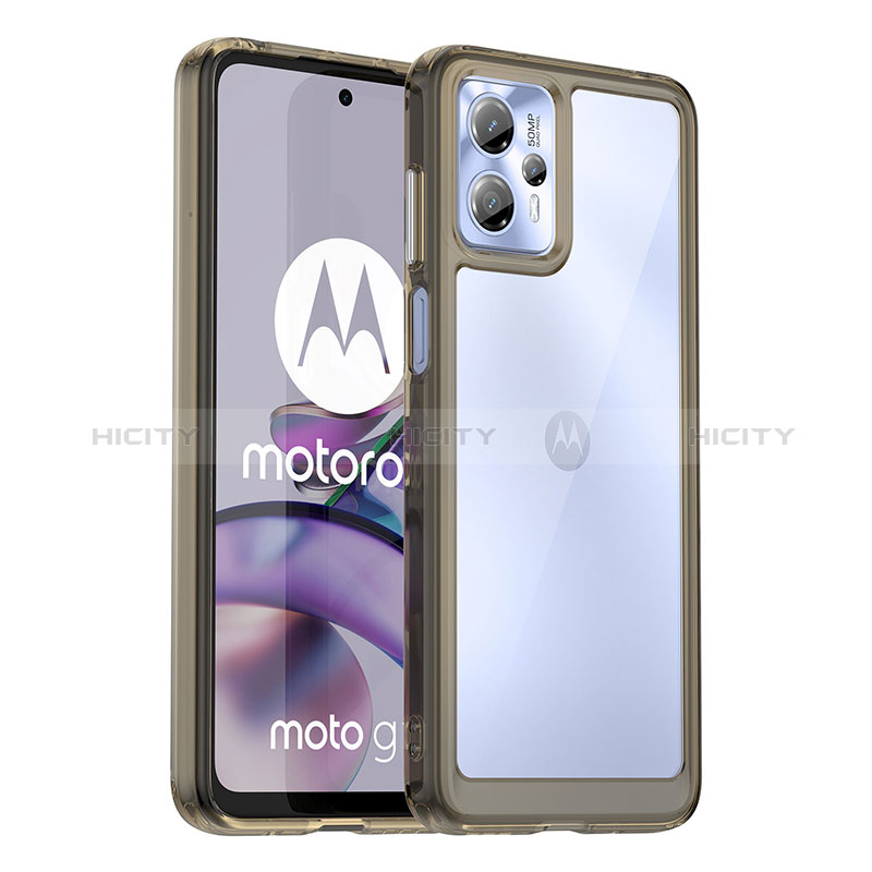 Custodia Silicone Trasparente Laterale Cover J01S per Motorola Moto G23