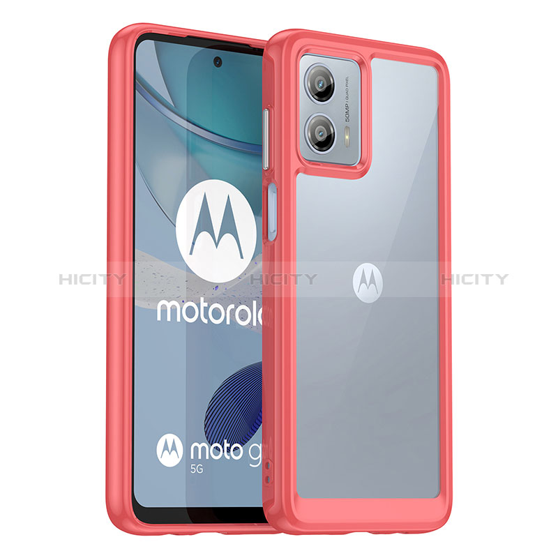 Custodia Silicone Trasparente Laterale Cover J01S per Motorola Moto G53 5G