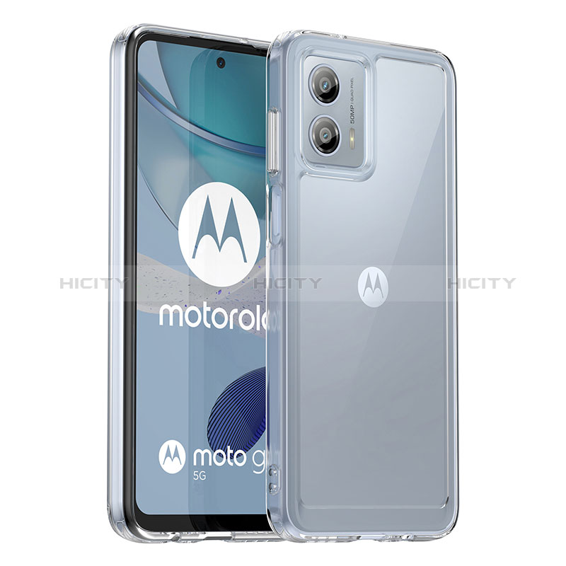 Custodia Silicone Trasparente Laterale Cover J01S per Motorola Moto G53j 5G Chiaro
