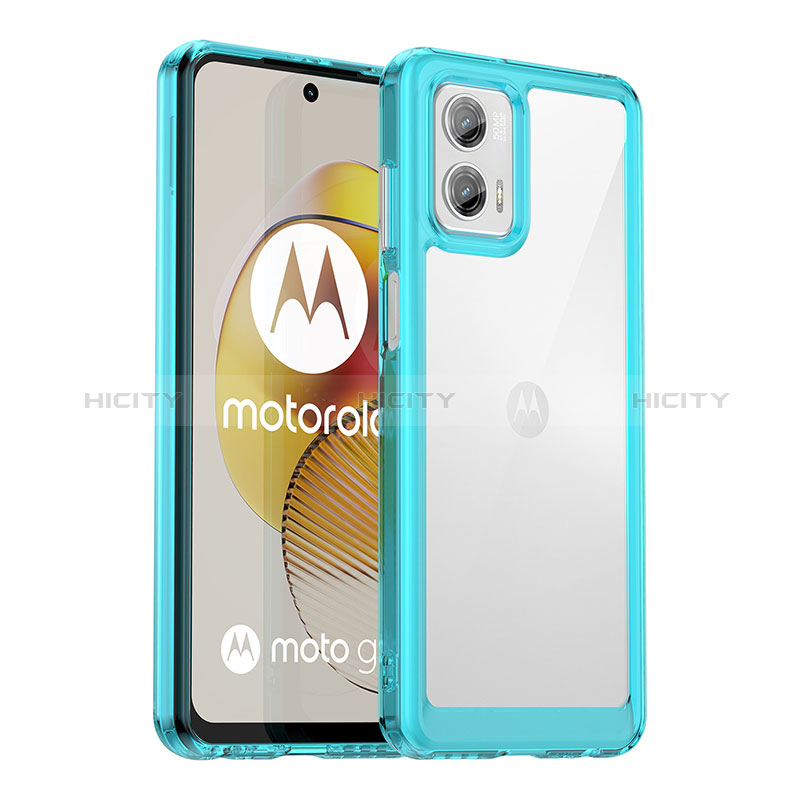 Custodia Silicone Trasparente Laterale Cover J01S per Motorola Moto G73 5G